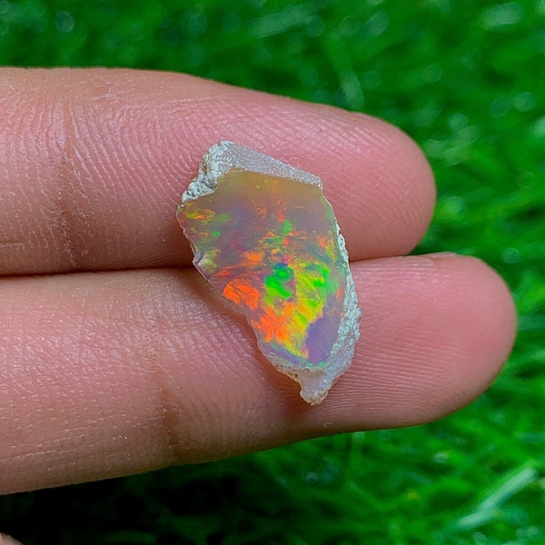 Opal Rough, Natural Ethiopian Opal Slice Chips Rough, Opal Raw, Multi Fire Opal Rough, Crystal Opal Rough