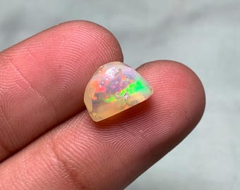 2.80ct Welo Opal Polished Rough: Ethiopian Gemstone Cabochon
