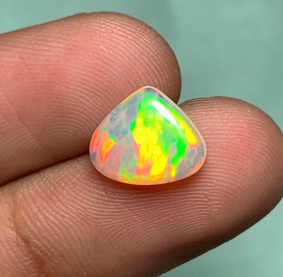 CT Genuine Natural Opal Stone Heart Shape Opal Cabochon Loose