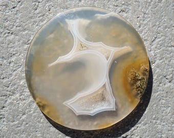 Natuurlijke gestreepte kristalmos agaat cabochon hanger edelsteen sieraden agaat mineralen unieke edelstenen kwarts cabochons kettingen bloem mos