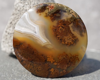 Natuurlijke gestreepte cabochon kristal mos agaat stenen Indonesische agaat genezing edelsteen sieraden natuurlijke chalcedoon mineralen Agaat kwarts cabines
