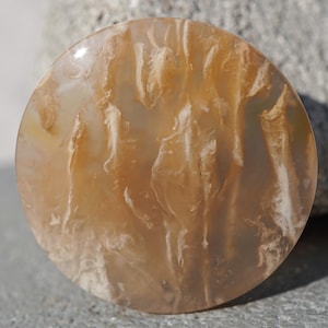 White Plume Agate Chalcedony Cabochon Jwelry Red Moss Agate Natural Mineral Polished Gemstone Crystal Silver Sterling Gem for Wire Wrapp Gem