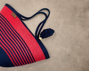 Handmade Cotton Straw Bag