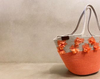 Handmade Cotton Straw Bag