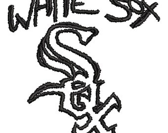 Download White Sox Embroidery Design for Cap Hat Hoodie T-Shirt using .emb, .pes, .exp, .dst, .hus, .jef, .vp3, .xxx