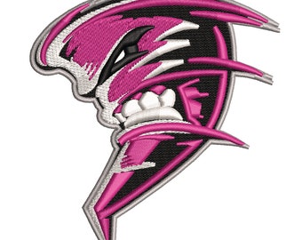 Download Hurricane/Tornado Mascot Embroidery Design for Towel, Shirt, Cap, Hoodie using .emb, .pes, .exp, .dst, .hus, .jef, .vp3, .xxx