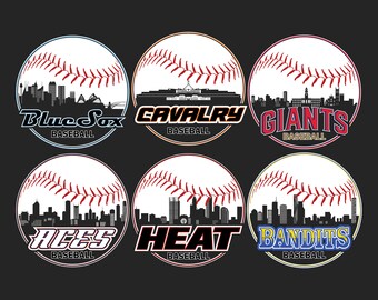 DOWNLOAD - Australischer Baseball Skyline ABL Vektorgrafik Digital Kunst Illustration - ai, eps, dxf, svg, pdf, jpeg, png