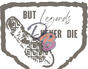 POBIERZ - Legends Never Die Sandlot Baseball Home Plate Grafika wektorowa Sztuka cyfrowa Ilustracja - ai, eps, dxf, svg, pdf, jpeg, png