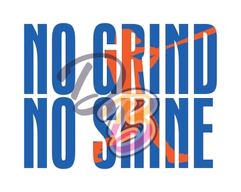 DOWNLOAD - No Grind, No Shine Baseball Swinging Motivation Vektorgrafik Digital Art Illustration - ai, eps, dxf, svg, pdf, jpeg, png