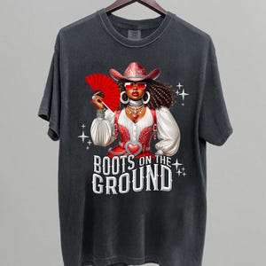 Boots On The Ground Cowboy Western Cowgirl Linedance Women Shirt, Vintage Unisex Boots On The Ground Cowboy Shirt