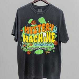 Mystery Machine of Diagnostics Lab Week 2025 Med Lab Tech Shirt, Vintage Unisex Funny Machine Lab Week Shirt