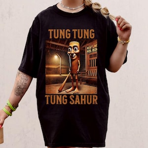 Tung Tung Tung Sahur Italian Brainrot Meme Shirt, Vintage Unisex Tung Tung Shirt, Meme Unisex Shirt