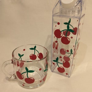 Cherry Glass/Mug/Milk carton