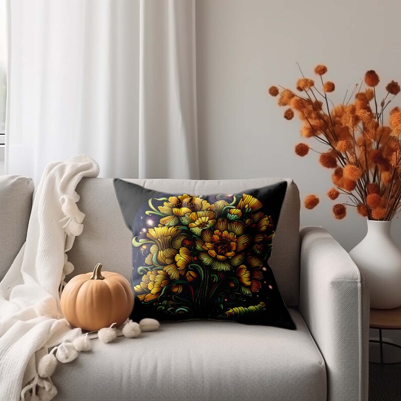 18x18 Throw Pillow Beautiful Bouquets 15 Decorative Pillow Etsy