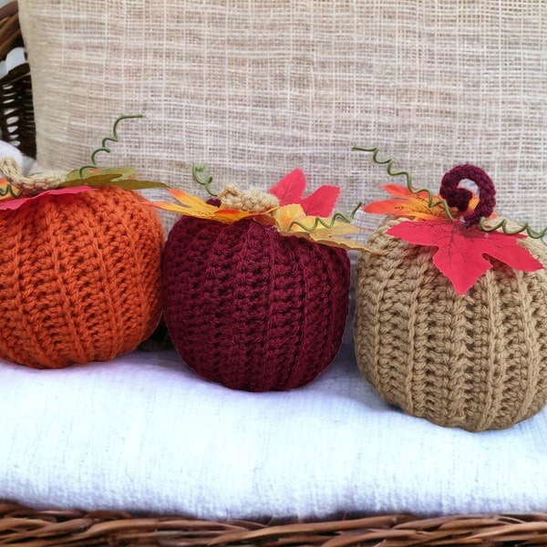 Handmade Crochet Pumpkins