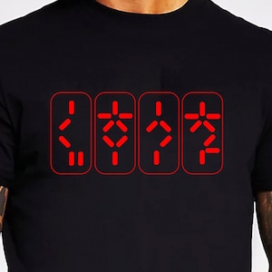 Raubtier Countdown Unisex T-shirt Gildan Softstyle Tshirt Spaß Geschenk Arnold Schwarzenegger Aktion Science Fiction Horrorfilm Film T-Shirt