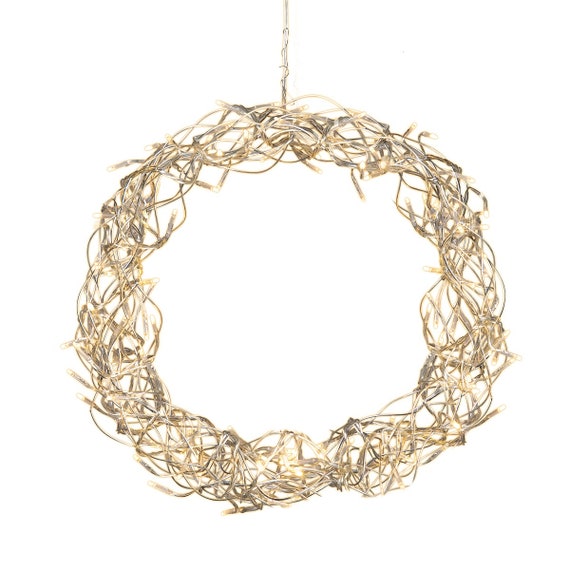 AKTION LED Lichterkranz Curly für Wand, Tür und Fenster 80 Lichter Indoor