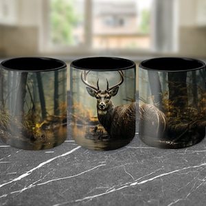 Buck in the Woods Mug, Deer Mug, Nature Mug, Hunting Gift, Hunting Mug, Deer Gift, Camping Mug, Camping Gift
