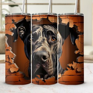 Cute Great Dane Tumbler, Great Dane Lover Gift, Great Dane Mom Gift, Great Dane Gift for Women, Personalized Dog Tumbler