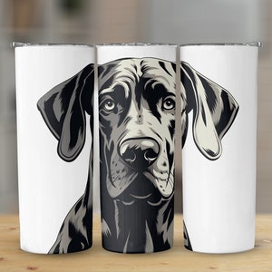 Cute Great Dane 20 oz Tumbler, Great Dane Tumbler Personalized, Great Dane Gifts for Great Dane Owners, Great Dane Lover Gift