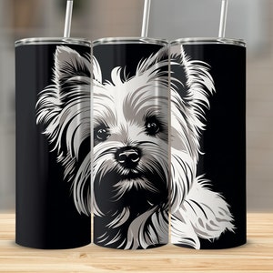 Cute Yorkshire Terrier Tumbler, Yorkie Tumbler, Yorkie Mom Tumbler for Mother&#39;s Day, Yorkie Gift for Mom, Dog Lover