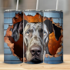 Cute Great Dane Tumbler Wrap, Great Dane Tumbler Digital Download, Great Dane Gifts for All, Great Dane Mom Tumbler Gift, Dog Lover Gifts