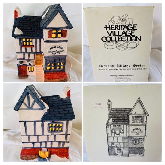 Department 56 the Original Shops of Dickens Village - Set of Seven