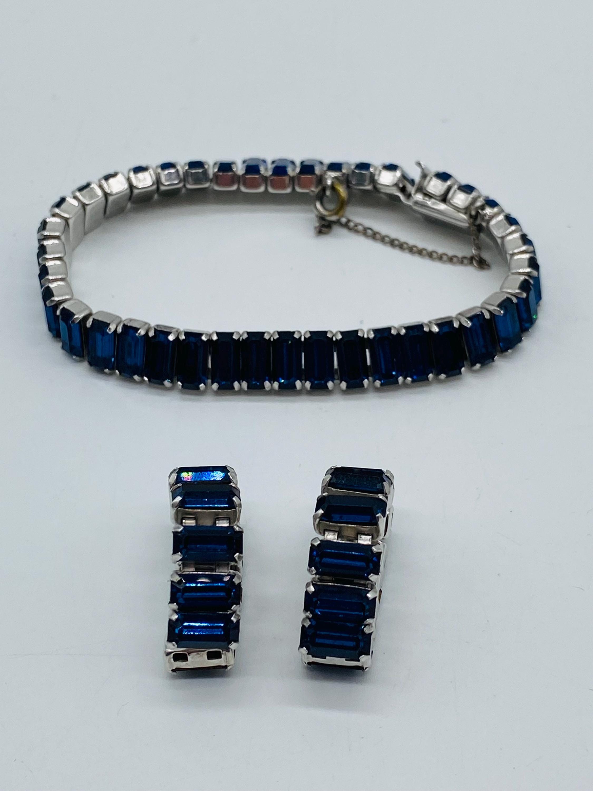 Bracelet Vintage 3 Rangs Couleur Argent - Marqué KRAMER - Occasion