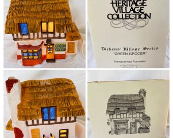 Department 56 the Original Shops of Dickens Village - Set of Seven