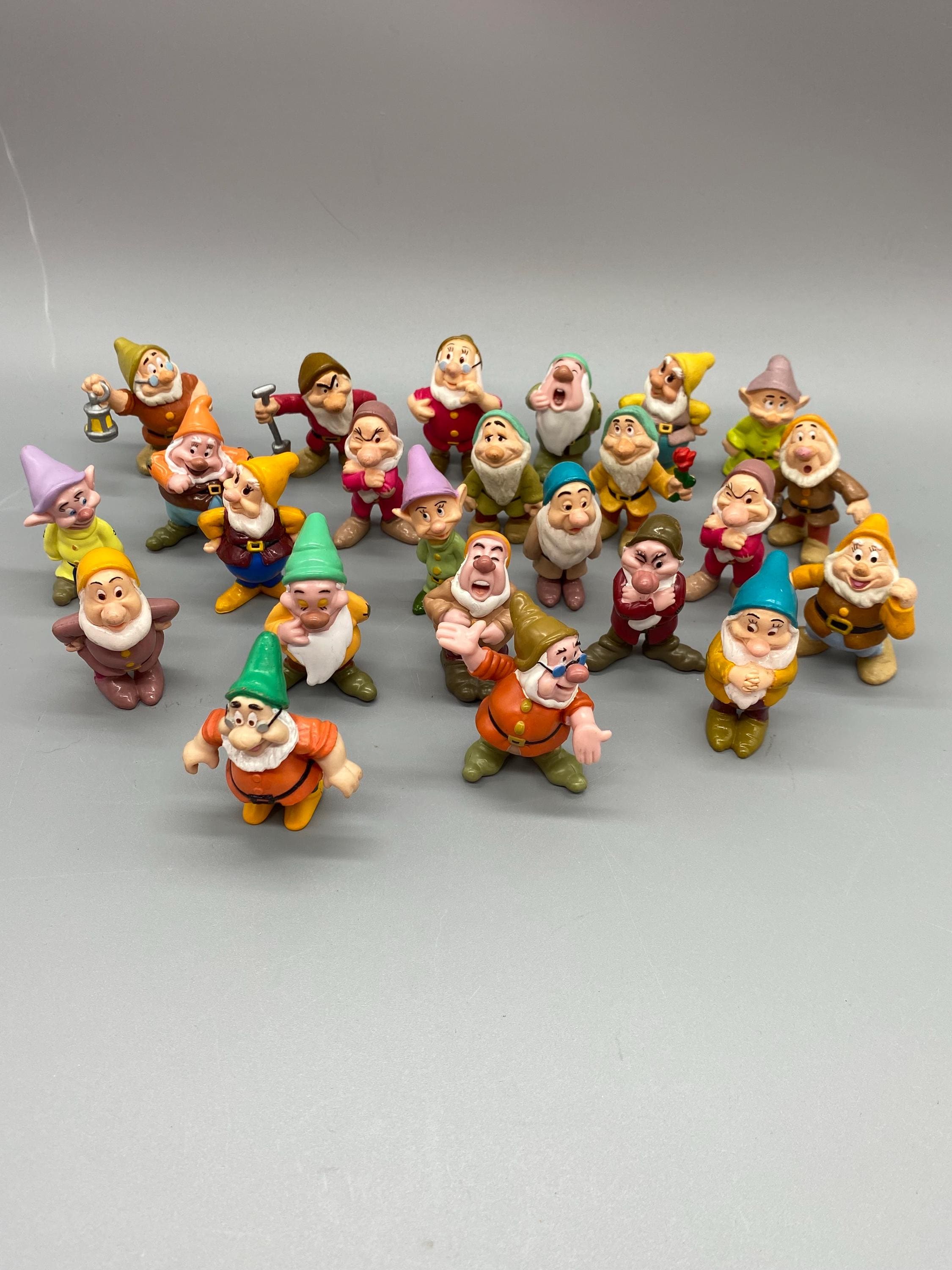 Vintage Seven Dwarfs Figures - Etsy