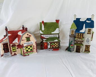 Department 56 the Original Shops of Dickens Village - Set of Seven