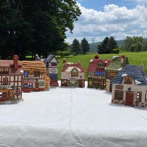 Department 56 The Original Shops of Dickens Village - Set of Seven 1984