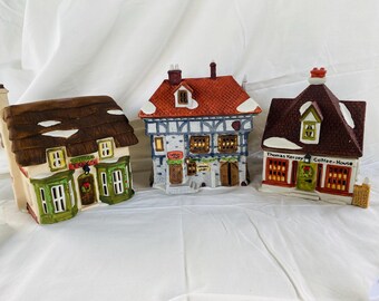 Department 56 the Original Shops of Dickens Village - Set of Seven
