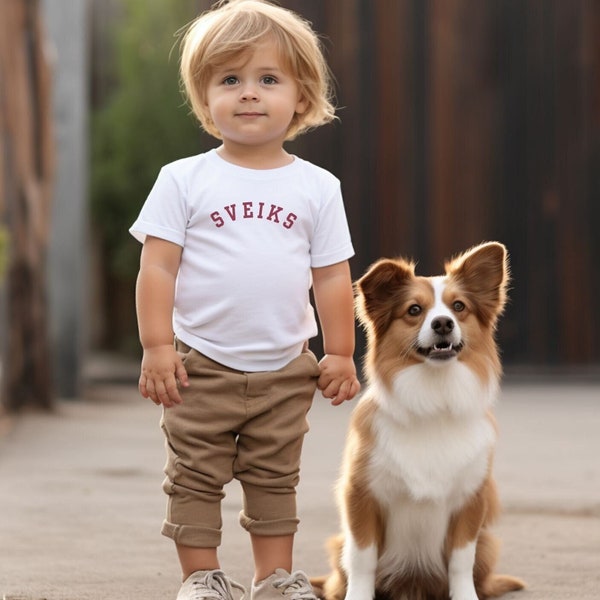 Latvia Child T-shirt. Latvian Toddler TShirt. Baltic T shirt.  2T 3T 4T 5T 3-6M 6-12M 12-18M 18-24M Latvia Child. Latvia Shirt Gift.