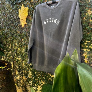 Lithuania Sweatshirt. Sveiks. Baltic Shirt Gift. Retro Varsity Lietuva Sweater. Comfort Colors 1566 College Letters Top. Pepper Crewneck