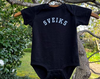 Lithuania Baby Gift. Lithuania Babysuit Baby Shower. Rabbit Skins 4424, Newborn Gift. Lietuva Bodysuit. NB 3M 6M 12M 18M 24M Lithuania Gift