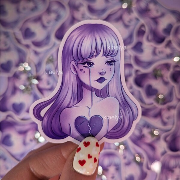 Broken Heart - Sticker Vinyle / Brillant