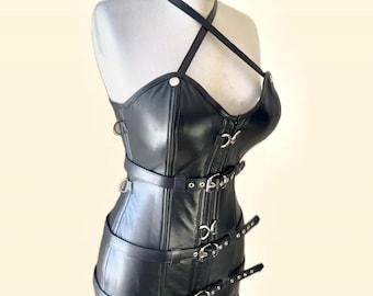 Leather Corset Dress