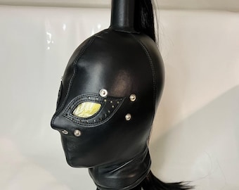 Leather Ponytail Mask