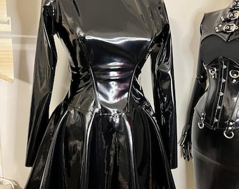 Long Sleeve PVC Dress