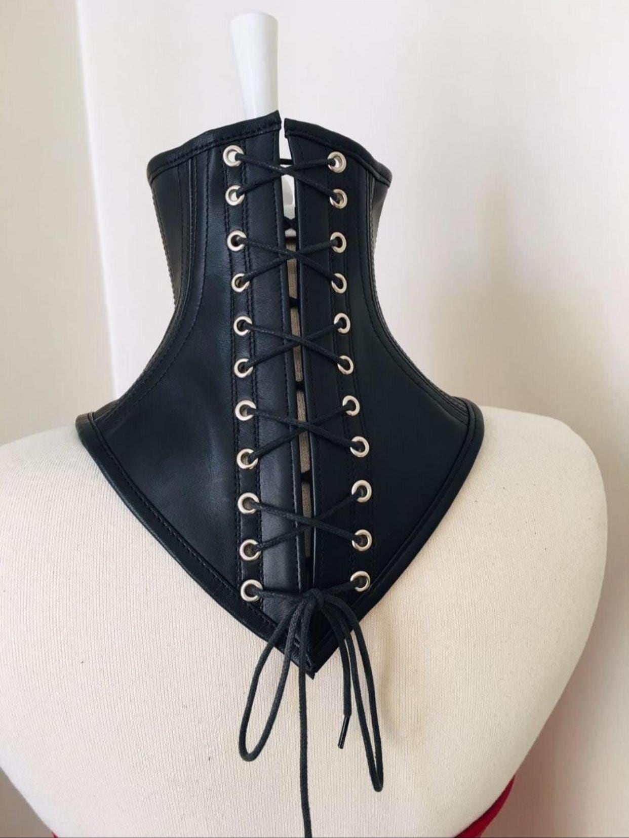 レザーネックコルセット - Etsy 日本