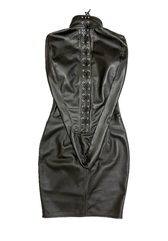 Leather Armbinder Dress - Etsy
