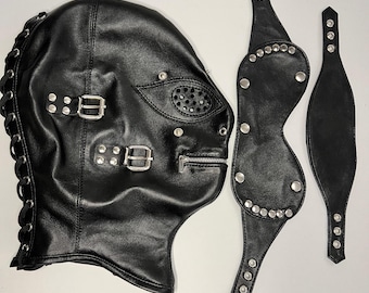 Handmade Leather Mask: Custom Made, Adjustable