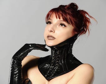 Vinyl neck corset
