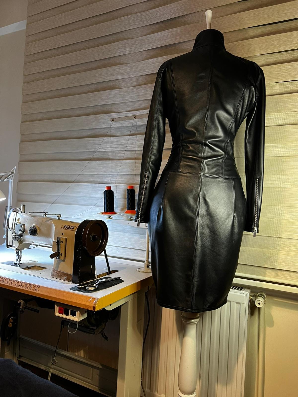 equipment leather dress Handmade Leather Dress: Made to Measure