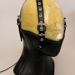 Leather neck corset