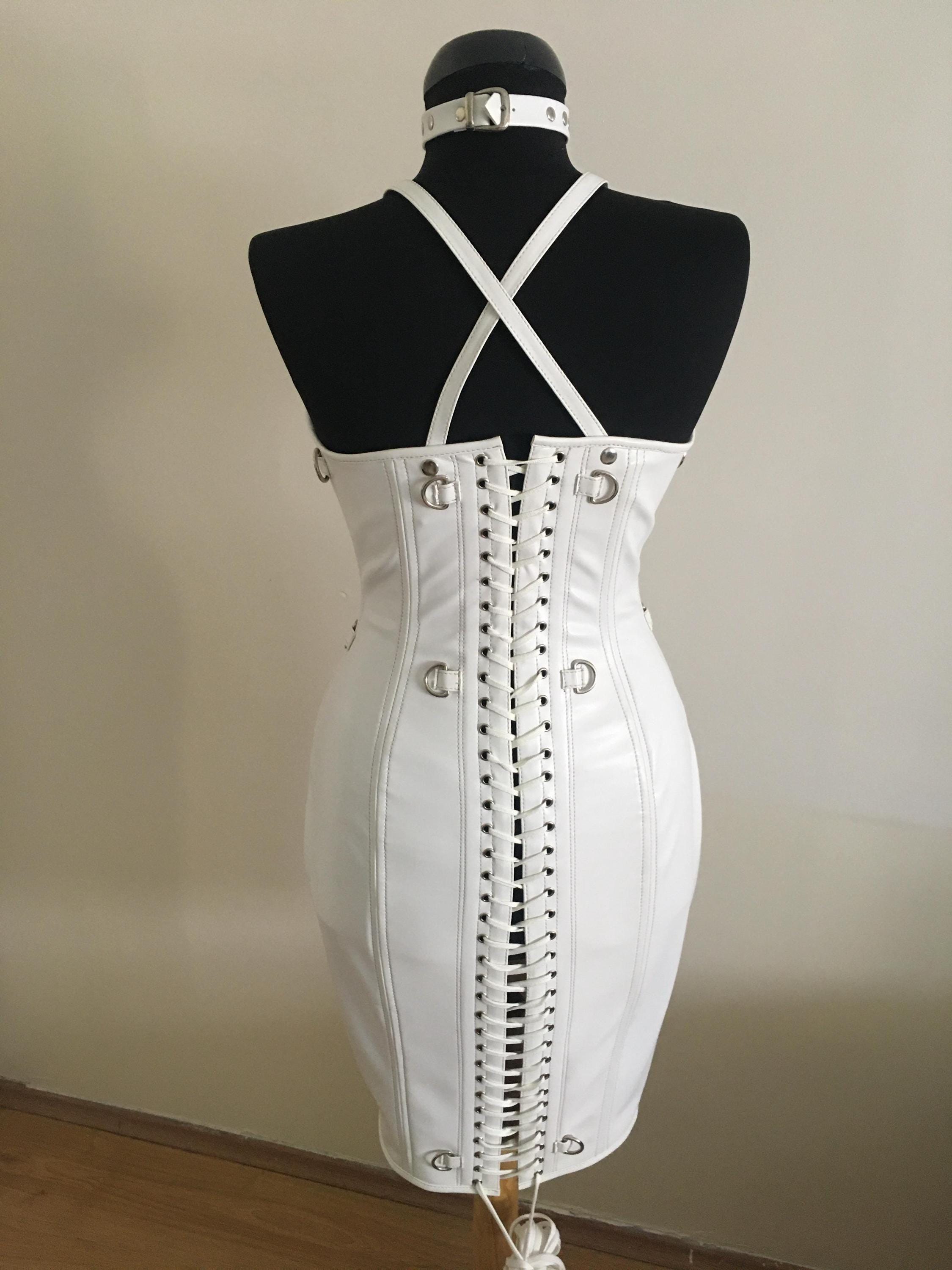 Leather corset dress Leather corset dress