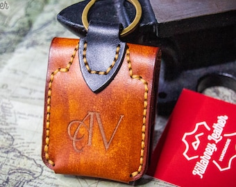 Nyckelring för gitarrplektrum · Perfekt present till gitarrspelare, musiker, 3-årsjubileumspresent · Läderplektrumfodral · Present till gitarrtillbehör