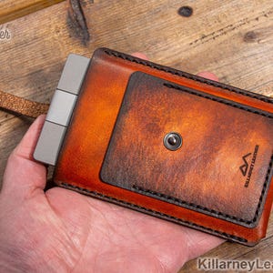 Estuche de cuero premium con frase de semilla n.° 2 · Elegante estuche para criptomonedas para placas de recuperación · El regalo perfecto para criptomonedas