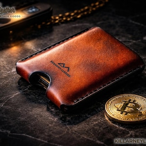 Leather Crypto Wallet Case No 1 · Ledger Flex Case · Cryptocurrency Gift